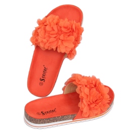 Klapki flower power pomarańczowe BG47P Orange Ii Gatunek