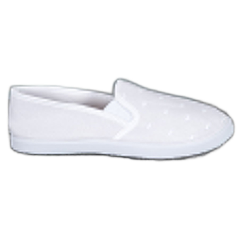 SHELOVET Białe Slipony W Serduszka