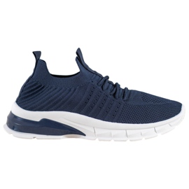 Bella Paris Ażurowe Sneakersy niebieskie