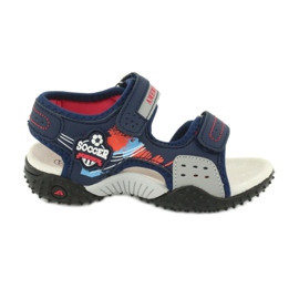 American Club Sandałki wkładka skórzana American HL21/20 granatowe niebieskie American Club Sandałki wkładka skórzana American HL21/20 granatowe niebieskie