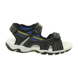 American Club Sandałki chłopięce sportowe skórzana wkładka RL30/20 czarne