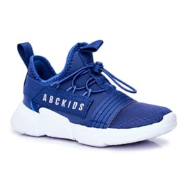 Sportowe Buty Dziecięce Młodzieżowe Granatowe ABCKIDS B012310074 niebieskie
