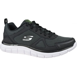 Buty Skechers Track-Bucolo M 52630-BKW czarne niebieskie