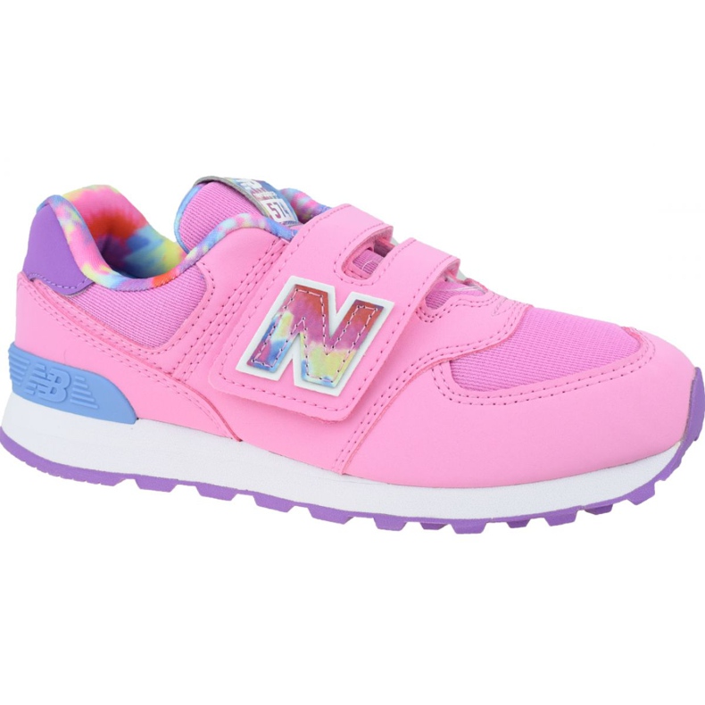 Buty New Balance Jr YV574TDP niebieskie różowe