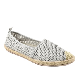 Szare tenisówki z koronki JX55P