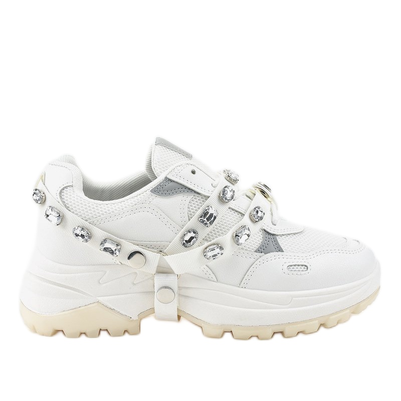 Białe modne obuwie sportowe A88-68