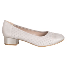 Goodin Ażurowe Czółenka Na Słupku złoty