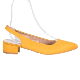 Goodin Czółenka Z Odkrytą Piętą żółte