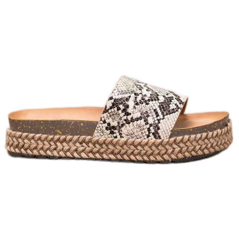 Comer Casualowe Klapki Na Platformie wielokolorowe