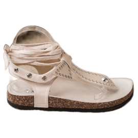 Seastar Wiązane Sandały Japonki brązowe