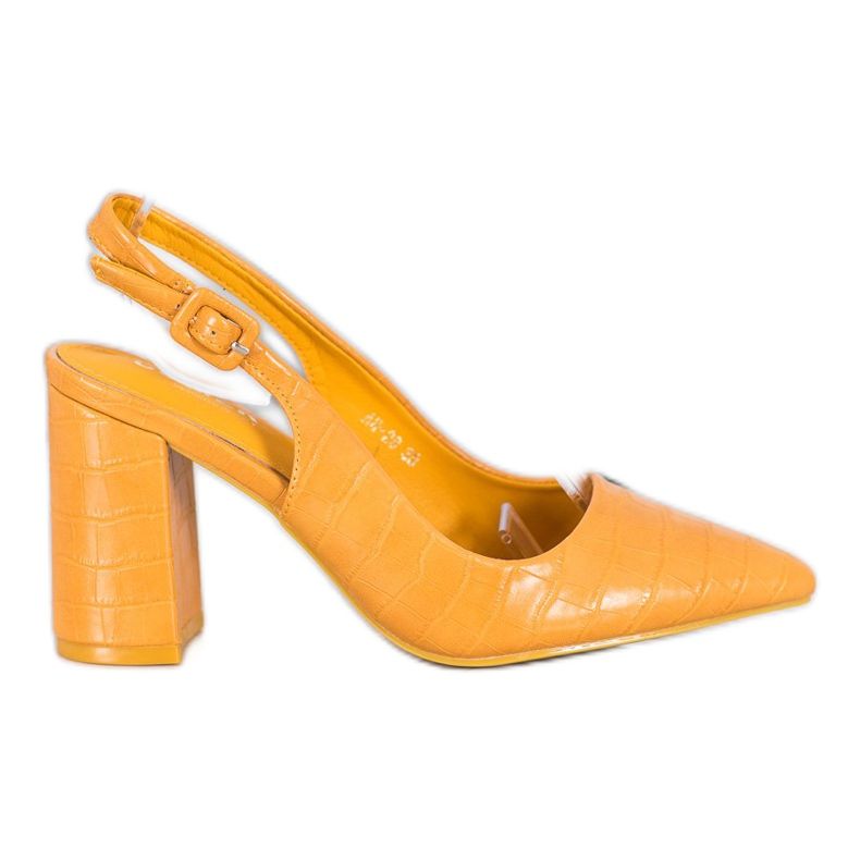 Comer Klasyczne Czółenka Z Odkrytą Piętą żółte