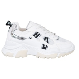 SHELOVET Białe Sneakersy Sport