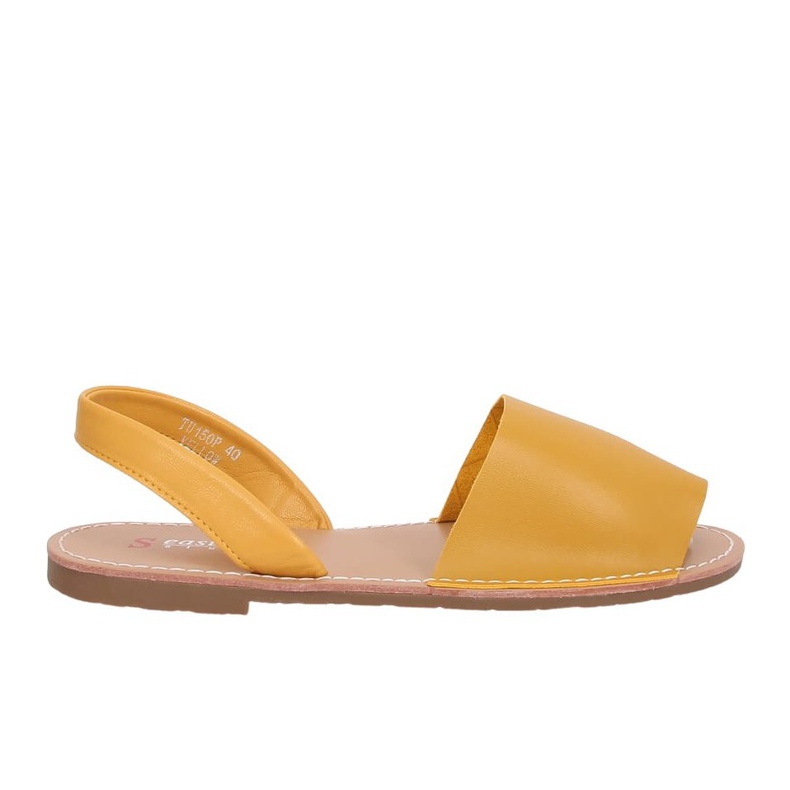 Sandałki damskie miodowe TU150P Yellow żółte