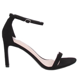 Sandałki na szpilce czarne NF-31P Black