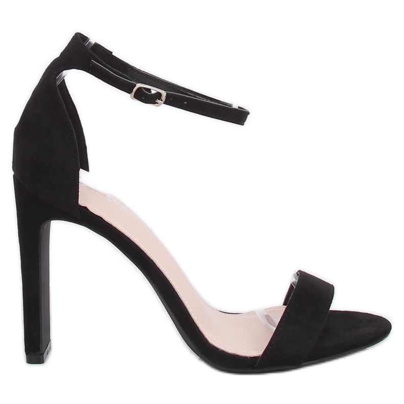 Sandałki na obcasie czarne NF-37P Black