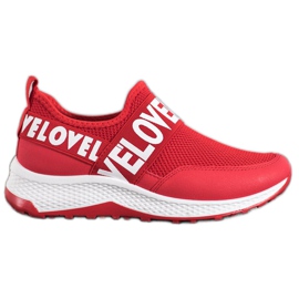 Weide Czerwone Slipony Love