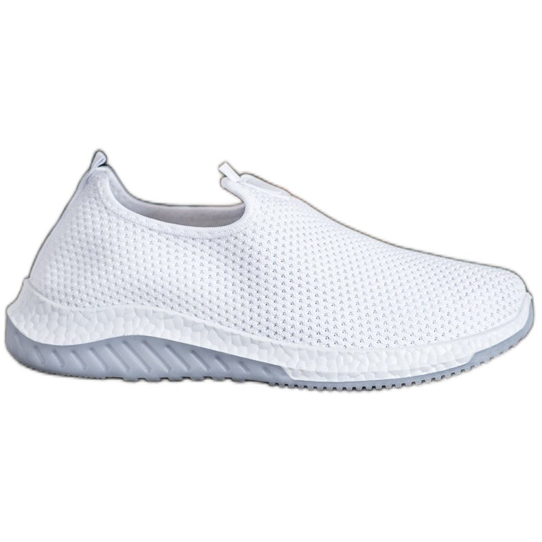 Renda Ażurowe Slipony Na Platformie białe