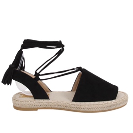 Espadryle damskie czarne BB25 Black