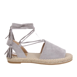 Espadryle damskie szare BB25 Grey