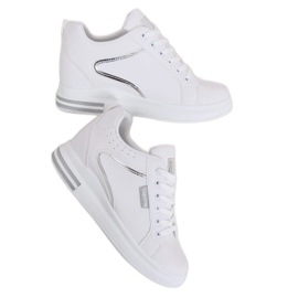 Trampki na koturnie białe NB337 Silver
