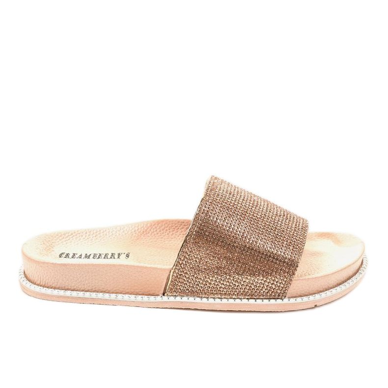 Szampańskie klapki błyszczące RL216 złoty