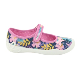Befado obuwie dziecięce 114X395 niebieskie różowe wielokolorowe