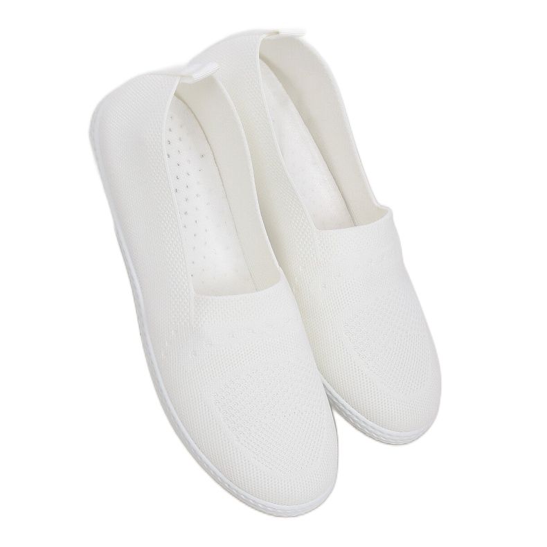 Tenisówki damskie białe ZK097 Bianco