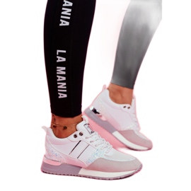 Sportowe Damskie Buty Białe Himme