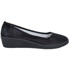 Lgm Czarne Baleriny Z Brokatem