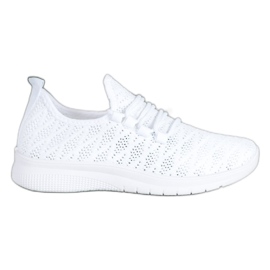 SHELOVET Białe Ażurowe Obuwie