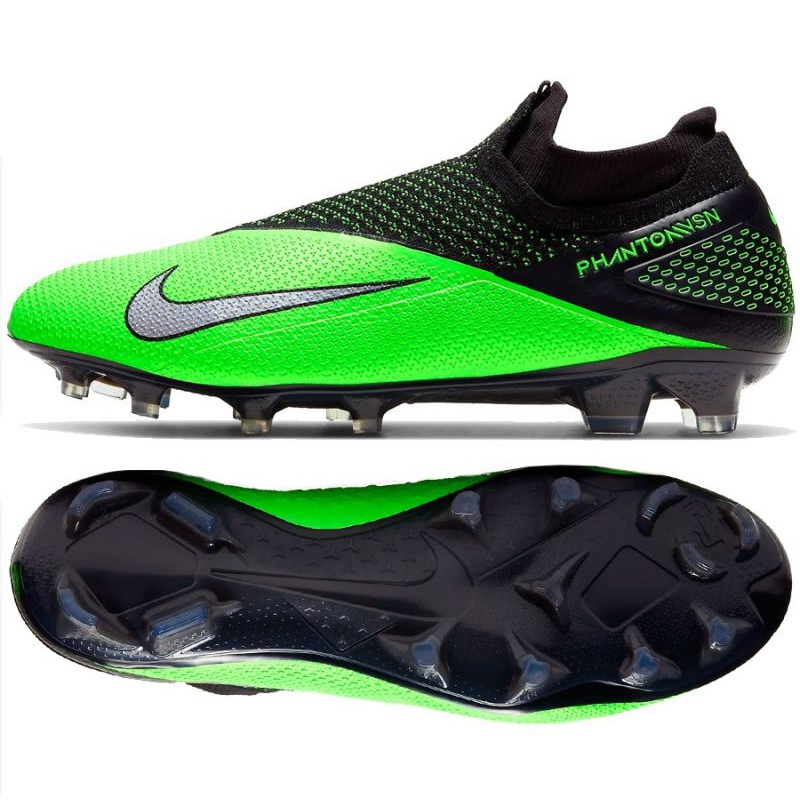 Buty piłkkarskie Nike Phantom Vsn 2 Elite Df Fg M CD4161 036 zielone wielokolorowe