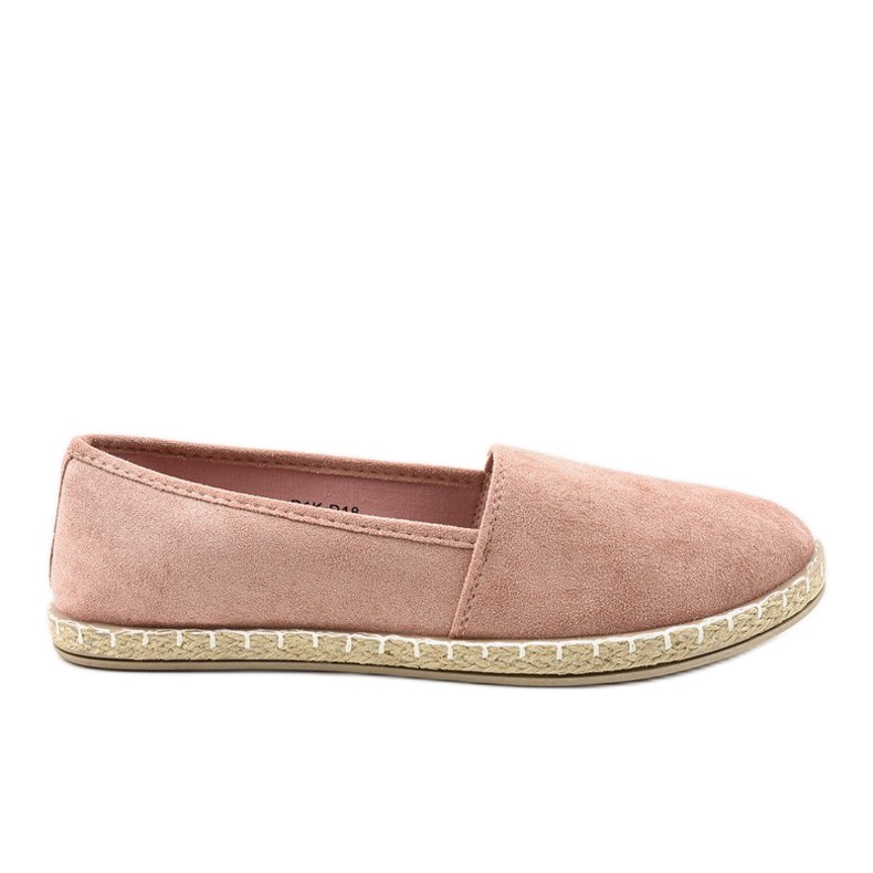 Różowe espadryle wsuwane D1K-D18
