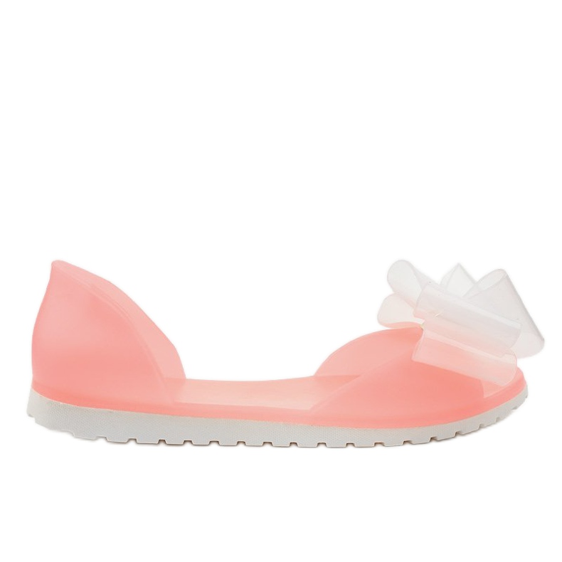 Różowe sandałki meliski z kokardką S5-35