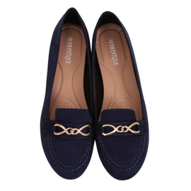 Mokasyny damskie granatowe 2S2018-157 D.BLUE