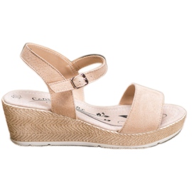 Filippo Casualowe Sandałki Ze Skóry brązowe