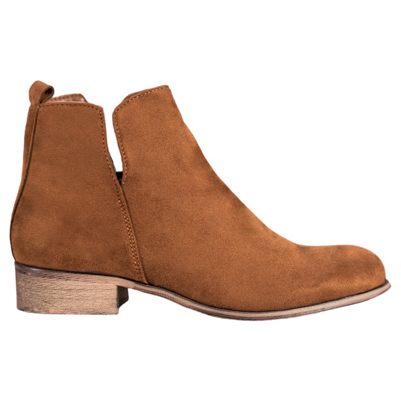 Evento Zamszowe Botki brązowe