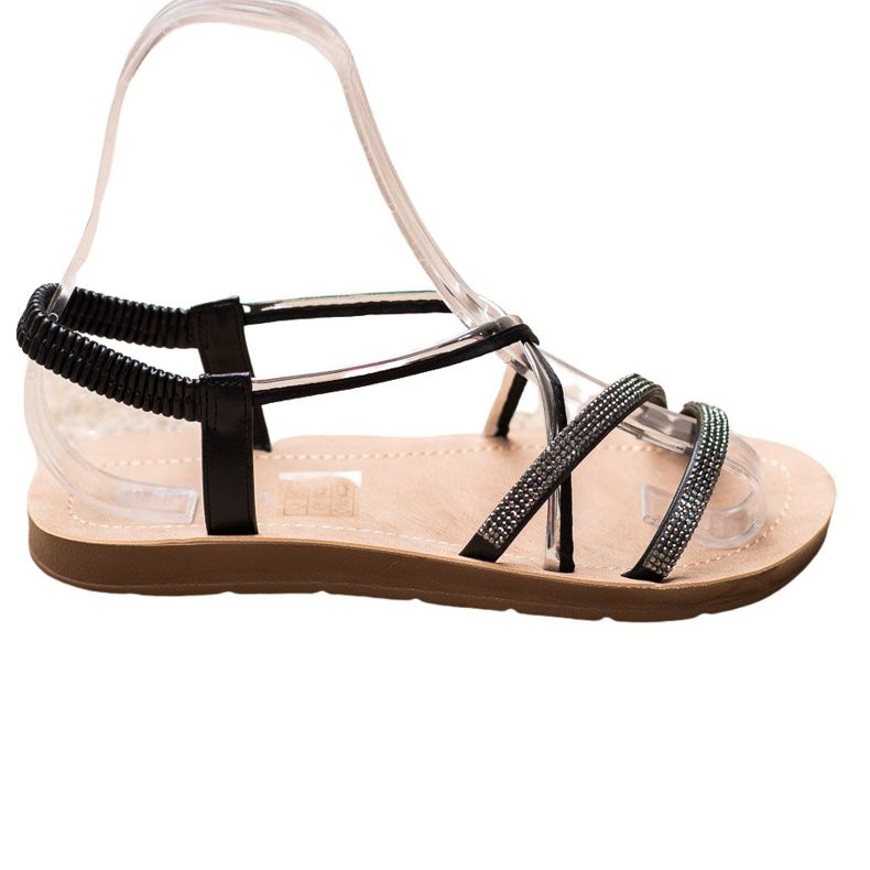 Sea Elves Sandałki Ze Srebrnymi Ozdobami czarne