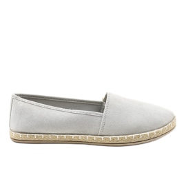 Szare espadryle wsuwane D1K-6