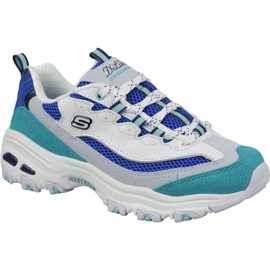 Buty Skechers D'Lites Second Chance W 13146-WBL białe niebieskie wielokolorowe