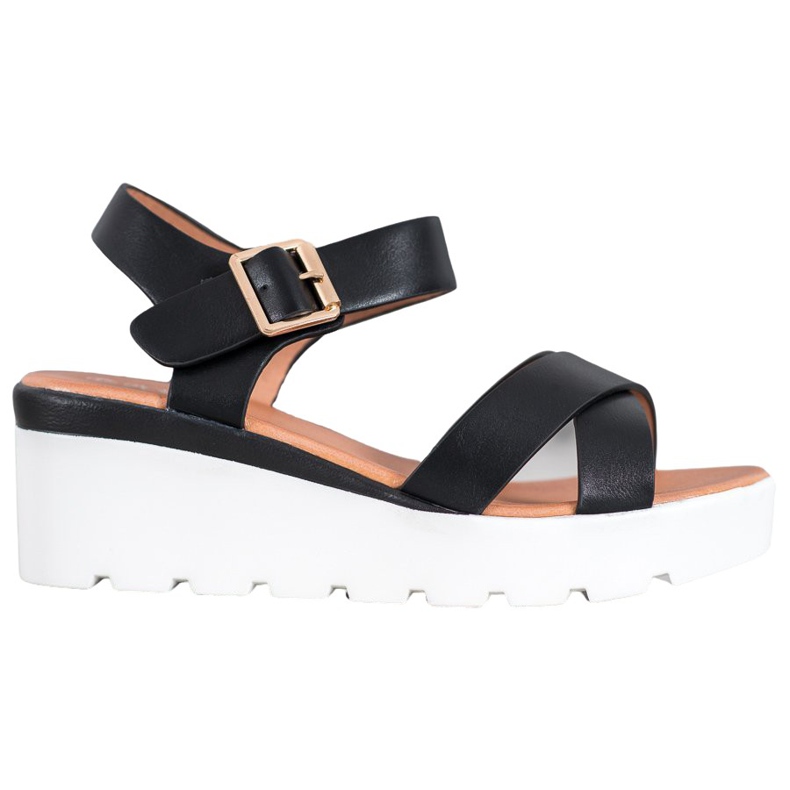 Weide Modne Sandały czarne