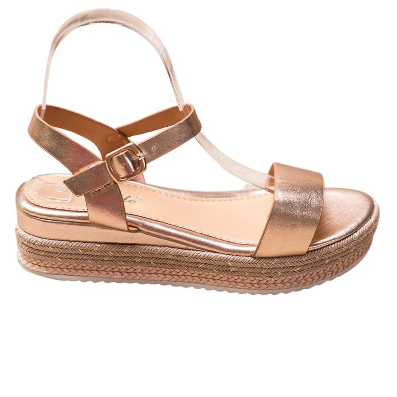 Weide Złote Sandały Z Ozdobną Platformą złoty