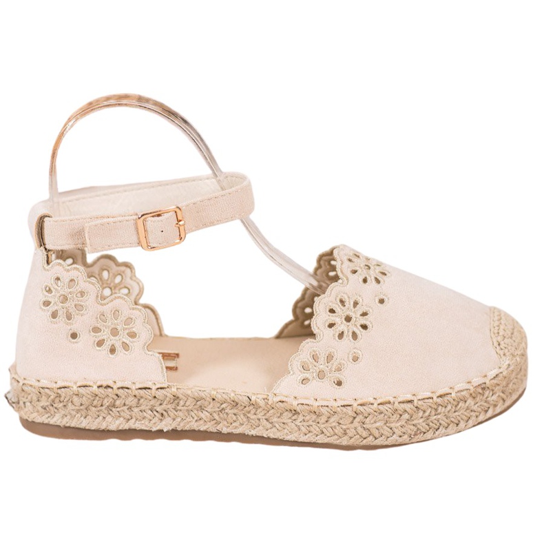 Seastar Espadryle Z Ażurowym Wzorem brązowe