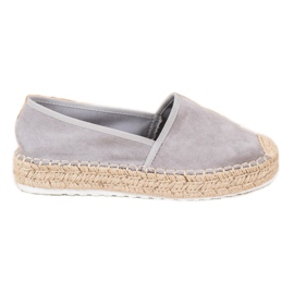 Seastar Szare Zamszowe Espadryle
