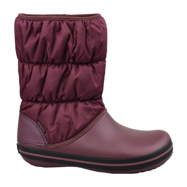 Buty Crocs Winter Puff Boot W 14614-607 czerwone wielokolorowe