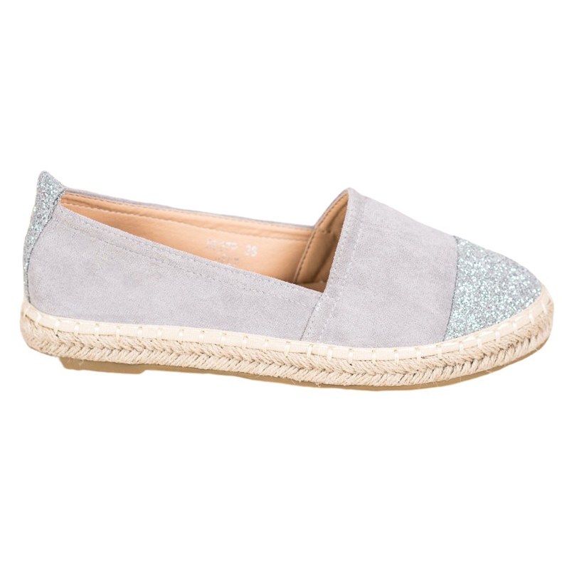 Seastar Espadryle Z Brokatem szare