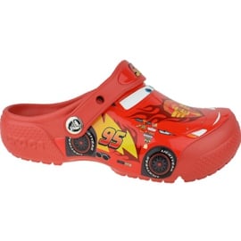 Klapki Crocs Fun Lab Cars Clog Jr 204116-8C1 czerwone