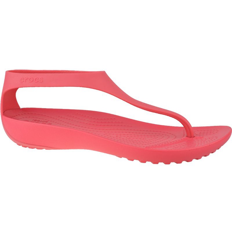 Sandały, japonki Crocs Serena Flip W 205468-611 czerwone