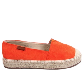 Espadryle klasyczne pomarańczowe 99-23A Orange