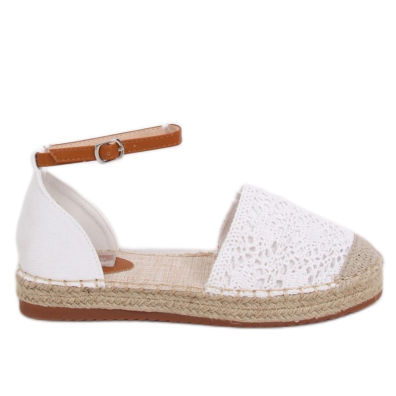 Espadryle wycięte białe 3035 White