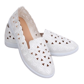 Baleriny ażurowe białe JX79P White